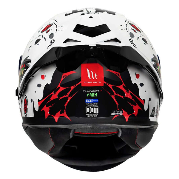 MT Thunder 3 SV Pro Yarn Gloss White Helmet